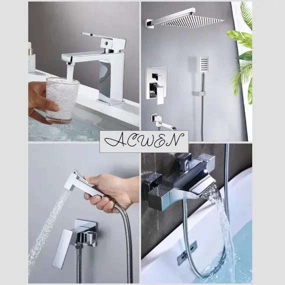 Смеситель для раковины Acwen 11A102CP  хром