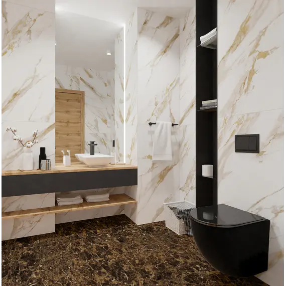 Плитка грес глаз. Calacatta Royal_GT Белый 60*60/60*120