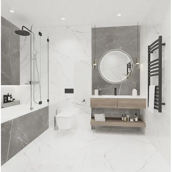 Плитка грес глаз. Marmo_GT Белый 60*60/60*120