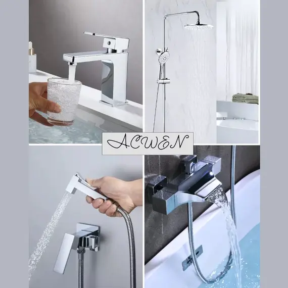 Душевая стойка  ACWEN 80051 с термостатом  хром