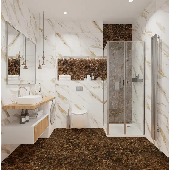 Плитка грес глаз. Imperador_GT Коричневый 60*60/60*120