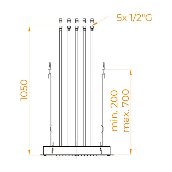 Верхний многофункциональный душ RGW SP-71