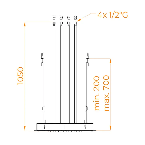 Верхний многофункциональный душ RGW SP-73