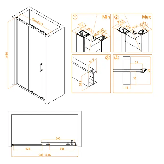Душевая дверь RGW CL-14