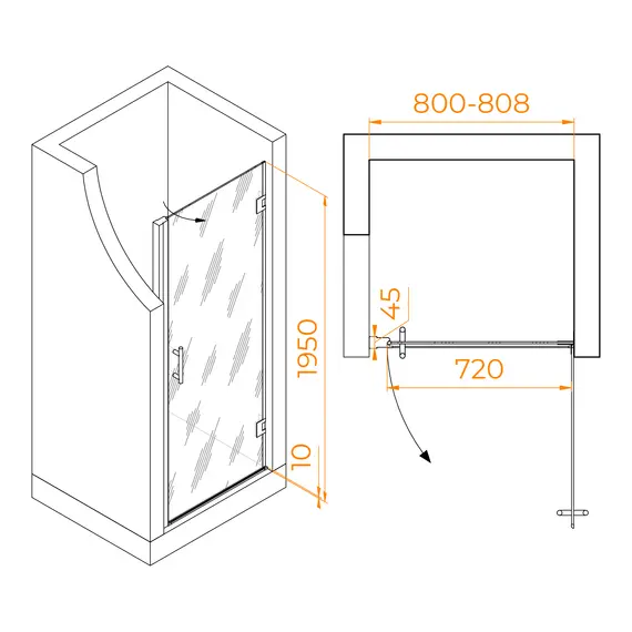 Душевая дверь RGW HO-011B