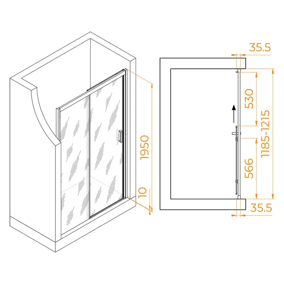 Душевая дверь RGW PA-017B