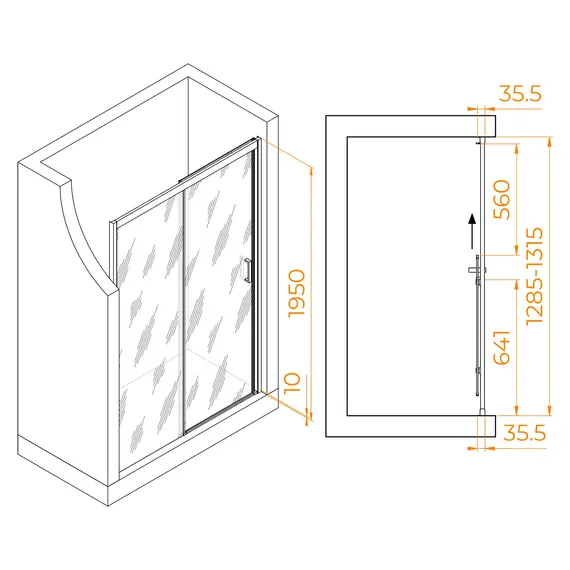 Душевая дверь RGW PA-017