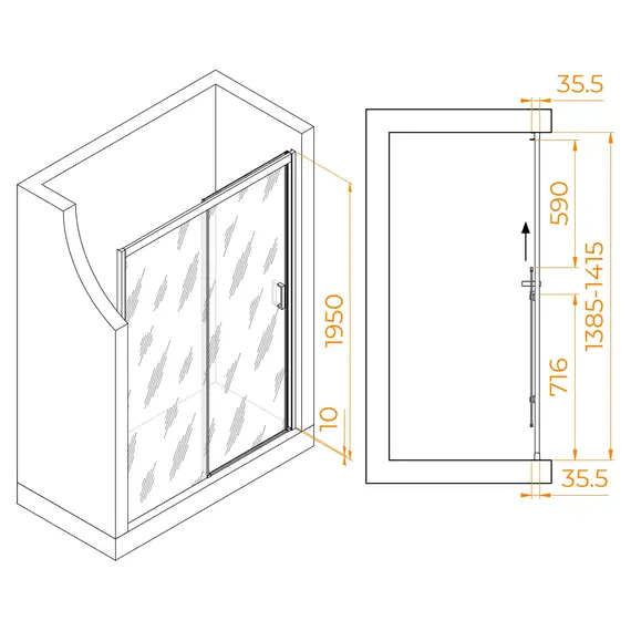 Душевая дверь RGW PA-017