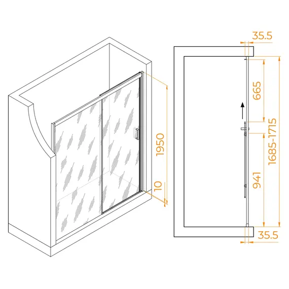 Душевая дверь RGW PA-017B