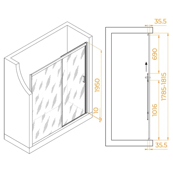 Душевая дверь RGW PA-017