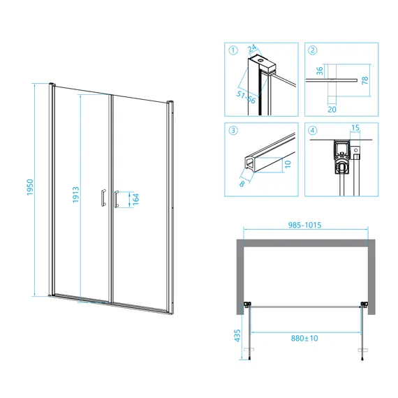 Душевая дверь RGW LE-06