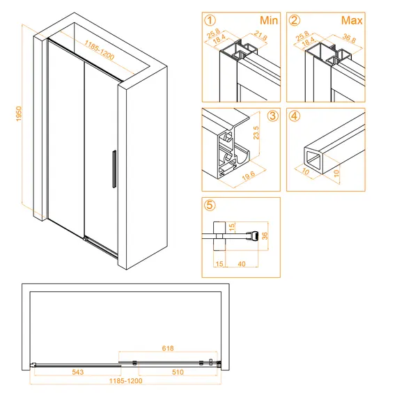 Душевая дверь RGW SV-12