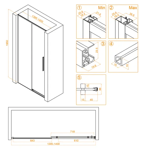 Душевая дверь RGW SV-12B