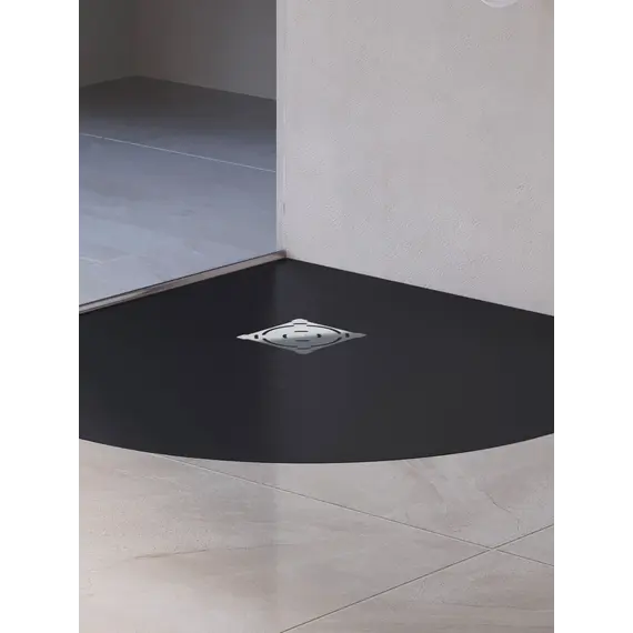 Душевой поддон полукруглый RGW ST/R-G Графит