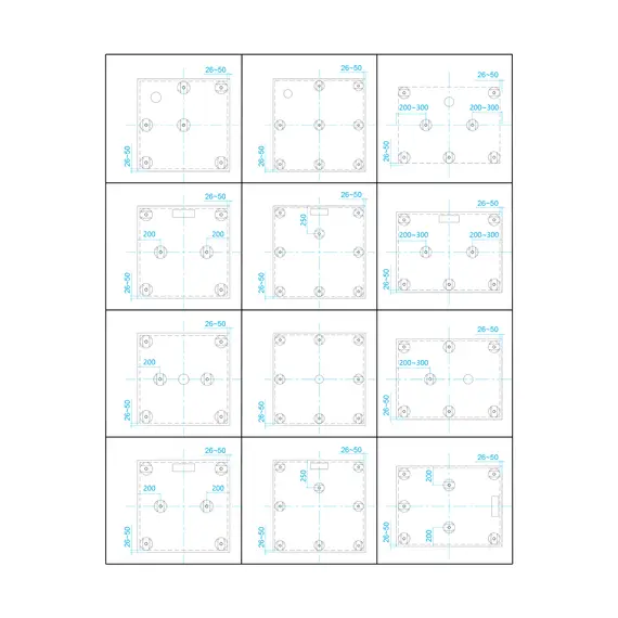 Душевой поддон квадратный RGW ST-W Белый