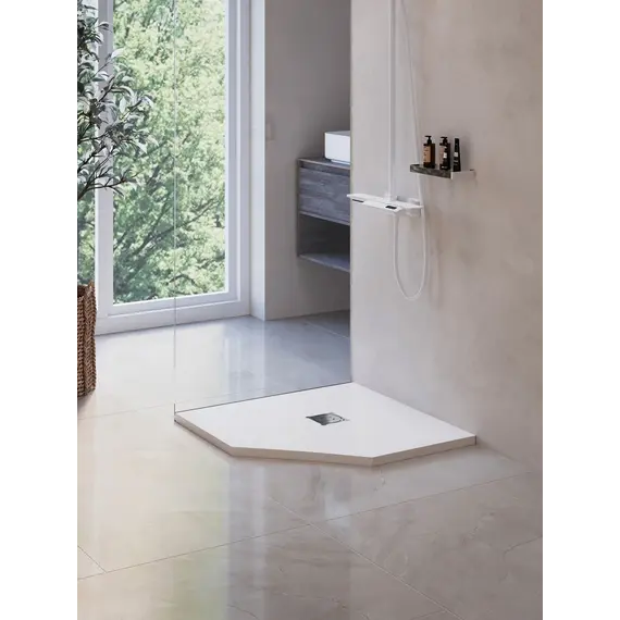 Душевой поддон трапеция RGW ST/T-W Белый