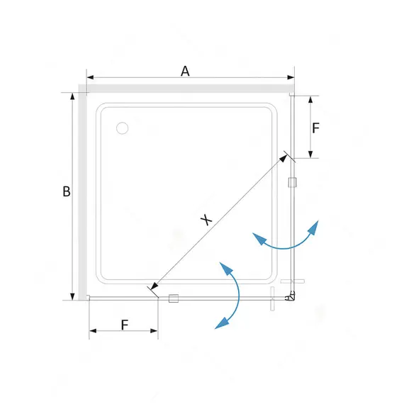 Душевой уголок RGW SV-33B прозрачное/черный