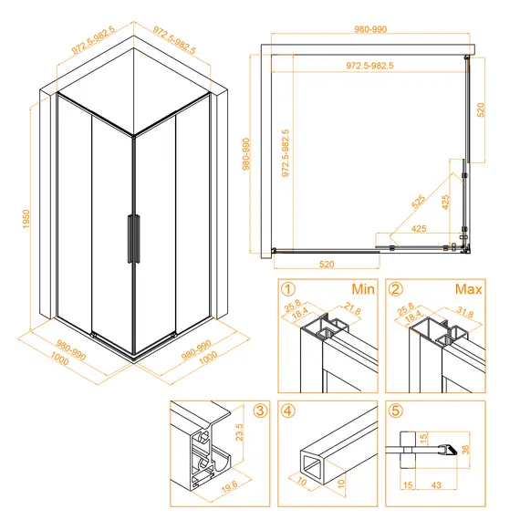 Душевой уголок RGW SV-31