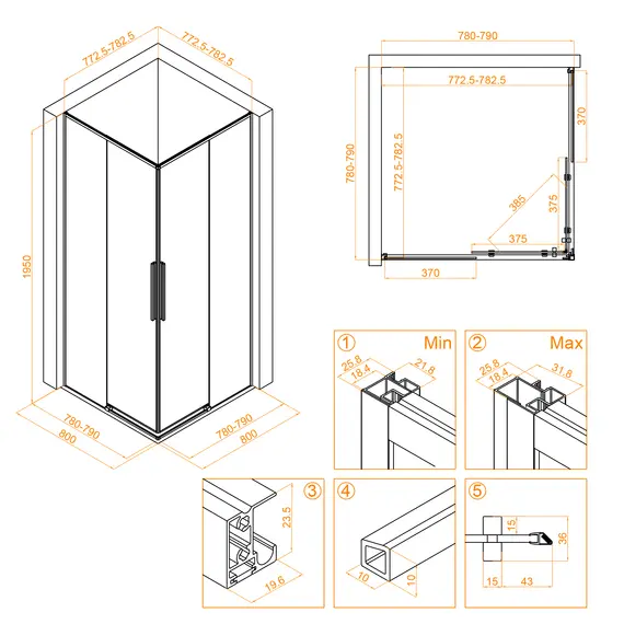 Душевой уголок RGW SV-31