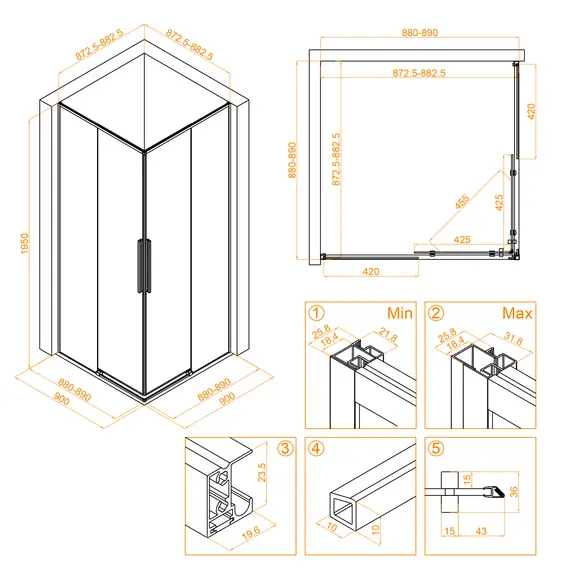 Душевой уголок RGW SV-31B