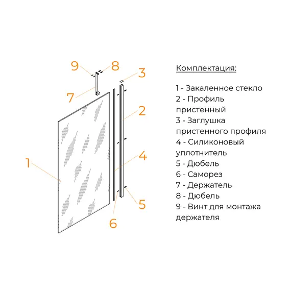 Шторка на ванну RGW SC-150B