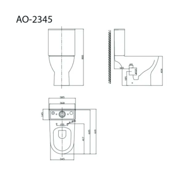 Унитаз-компакт напольный Triton Astro AO-2345