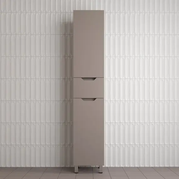 Пенал Style line "Остин" 36 см напольный 1 ящик тауп темный эмаль PLUS