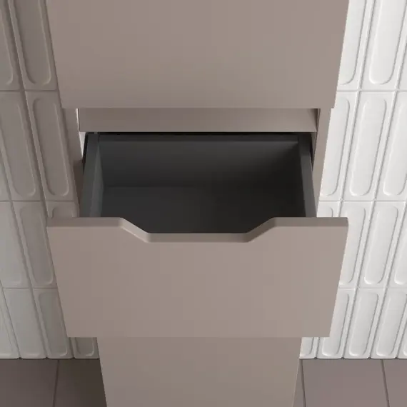 Пенал Style line "Остин" 36 см напольный 1 ящик тауп темный эмаль PLUS