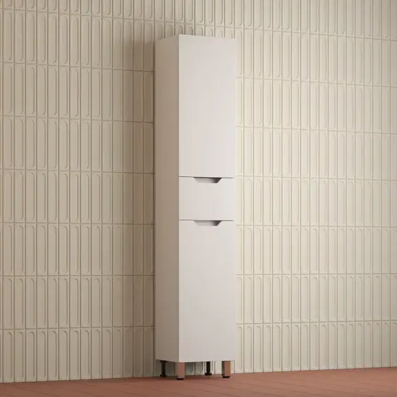 Пенал Style line "Остин" 36 см напольный 1 ящик белый эмаль PLUS