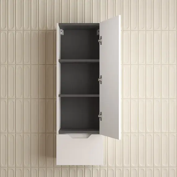 Пенал Style line "Остин" 36 см подвесной 1 ящик белый эмаль PLUS