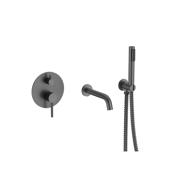 Смеситель для ванны и душа скрытого монтажа ACWEN 80073GG графит