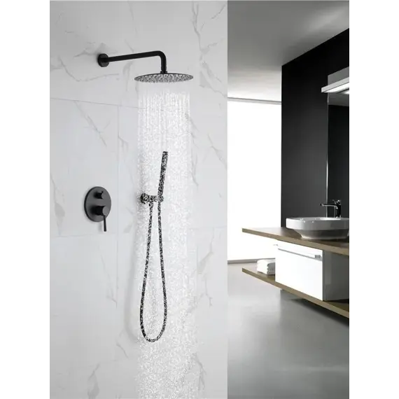 Душевая система встраиваемая ACWEN 80070GG графит