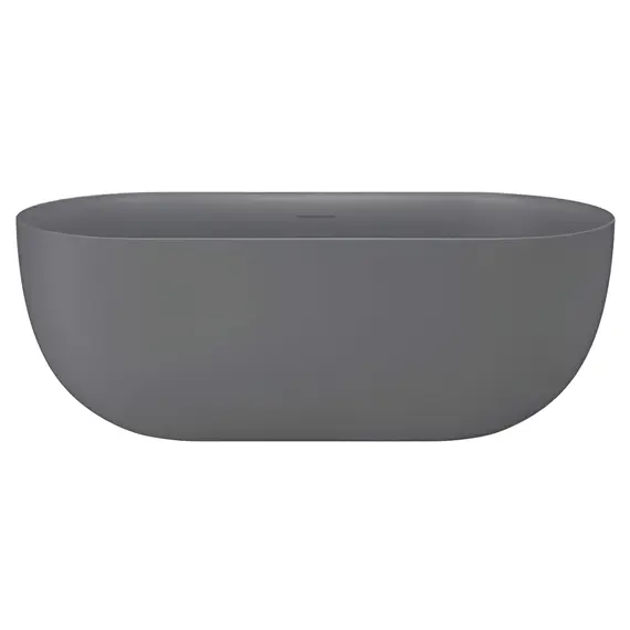 Акриловая ванна AVS Сильва 170x80 серая матовая с донным клапаном