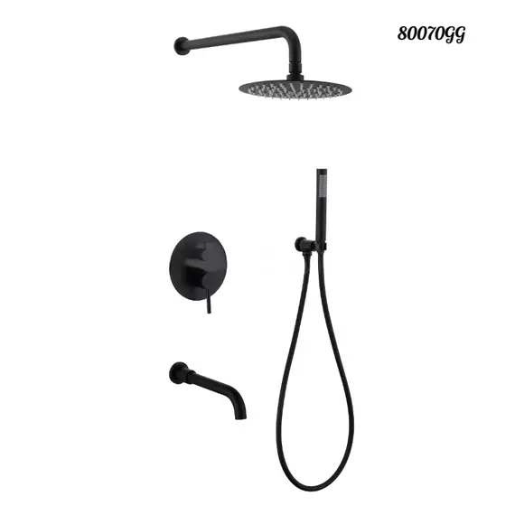 Душевая система встраиваемая ACWEN 80070GG графит