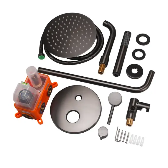 Душевая система встраиваемая ACWEN 80070GG графит