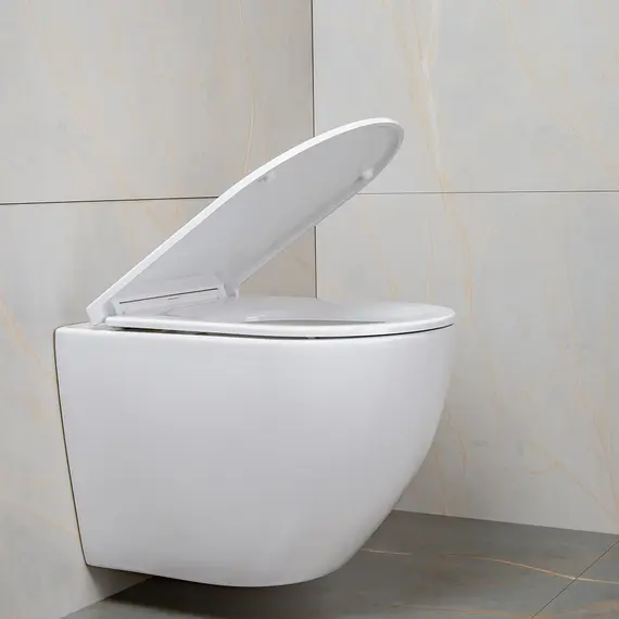 Унитаз подвесной AVS Метрополь безободковый, белый