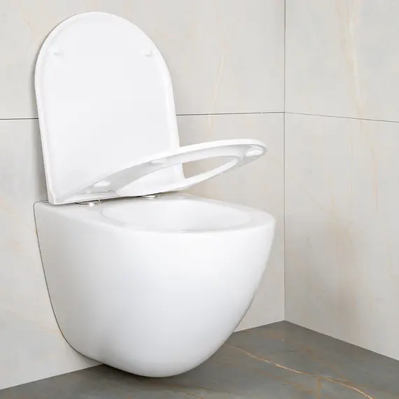 Унитаз подвесной AVS Атлант безободковый, белый