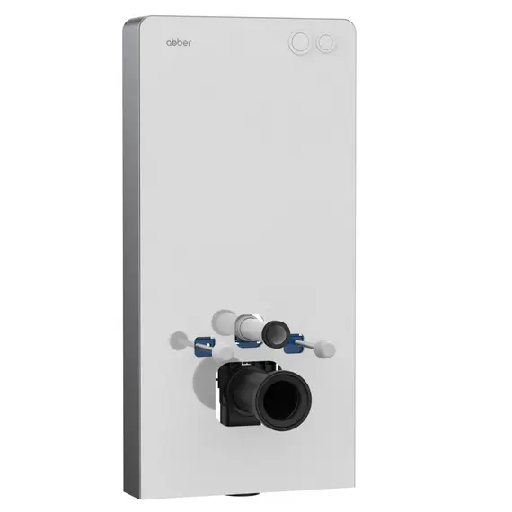Инсталляционный модуль внешнего монтажа ABBER AC0107MW для подвесного унитаза, белый
