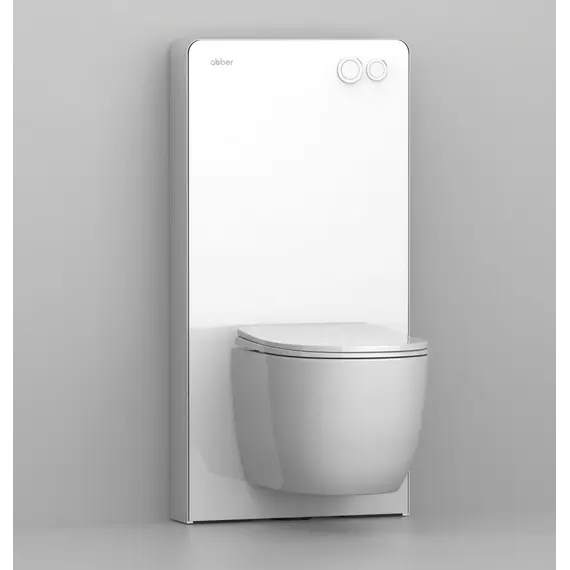 Инсталляционный модуль внешнего монтажа ABBER AC0107MW для подвесного унитаза, белый