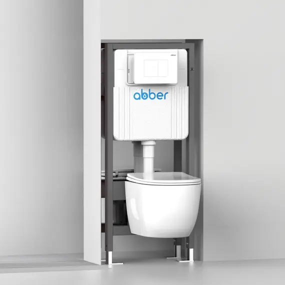 Инсталляция двойная самонесущая ABBER AC0106 для двух подвесных унитазов