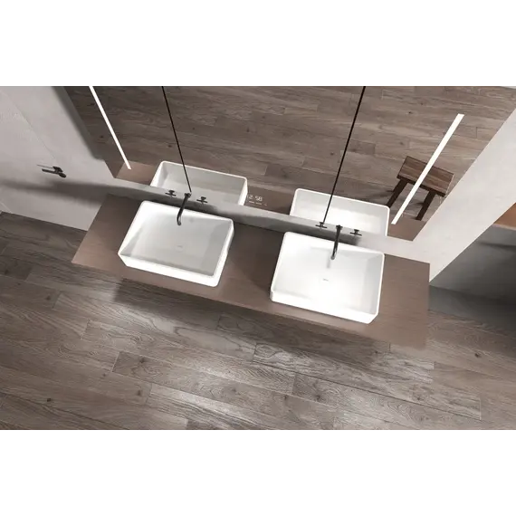 Раковина накладная ABBER Stein AS2634 белая матовая