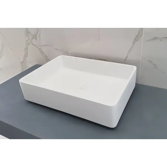 Раковина накладная ABBER Stein AS2634 белая матовая