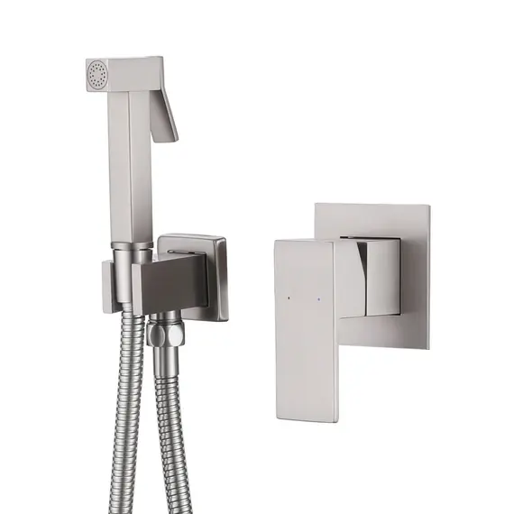 Смеситель ABBER Daheim AF8225SP с гигиеническим душем, сатин