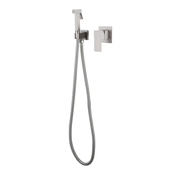 Смеситель ABBER Daheim AF8225SP с гигиеническим душем, сатин