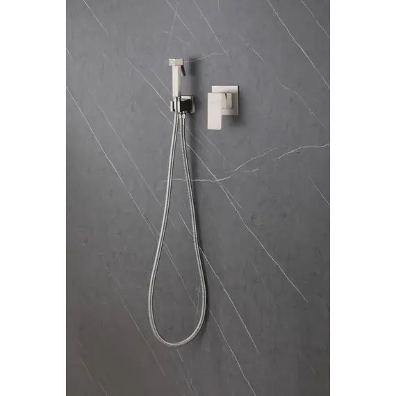 Смеситель ABBER Daheim AF8225SP с гигиеническим душем, сатин