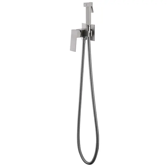 Смеситель ABBER Daheim AF8226SP с гигиеническим душем, сатин