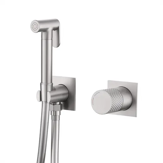 Смеситель ABBER Rund AF8725SP с гигиеническим душем, сатин