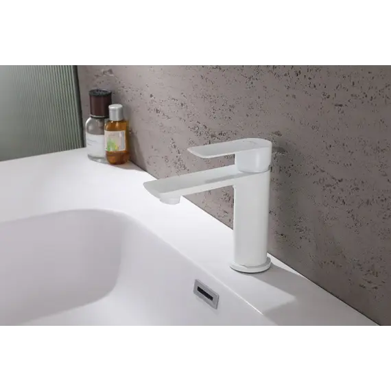 Смеситель ABBER Weiss Insel AF8010 для раковины белый