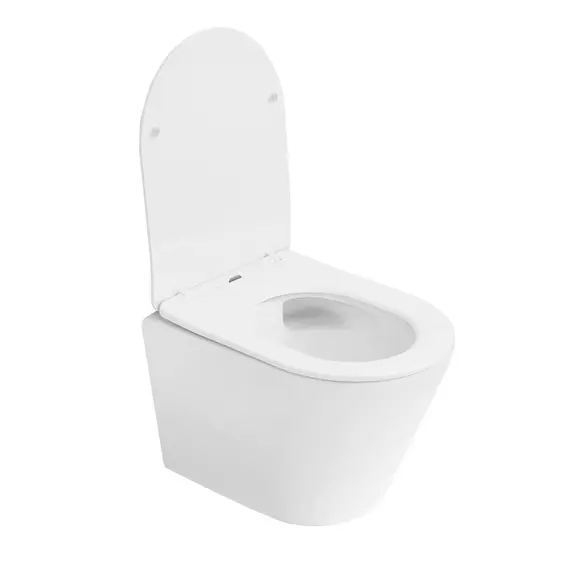 Унитаз ABBER Bequem AC1102TMW подвесной белый матовый, безободковый, смыв торнадо