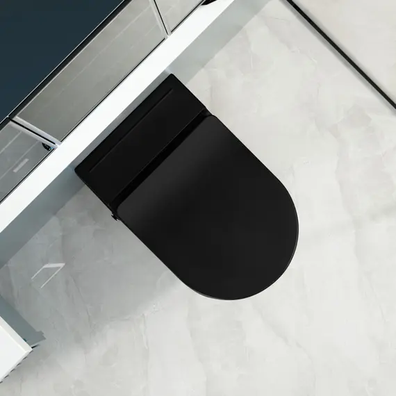 Унитаз ABBER Bequem AC1108PMB подвесной черный матовый с импульсным смывом